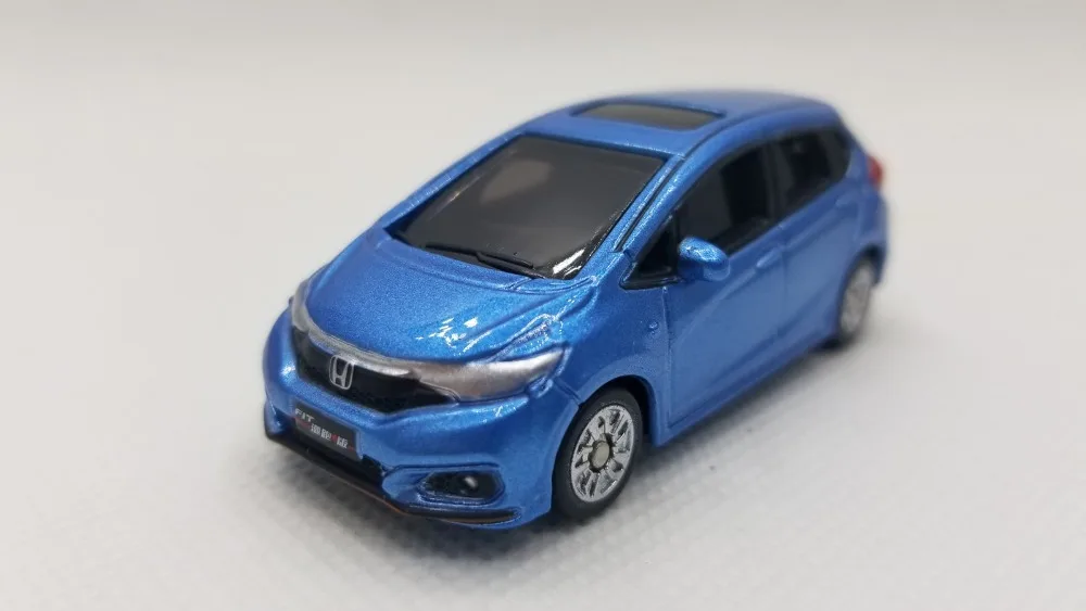 1:64 литая модель для Honda Fit 2018 Sport Blue Minicar игрушечный автомобиль из сплава