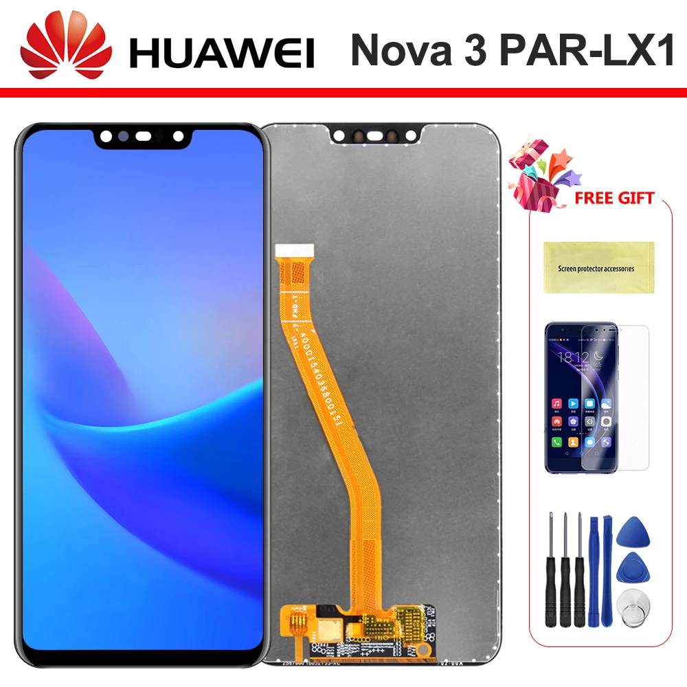 

For Huawei Nova 3 LCD Display Touch Screen PAR LX1 LX9 Nova 3i LCD INE LX2 L21 Nova 3e Display ANE LX3 L23 Screen Nova3 Display