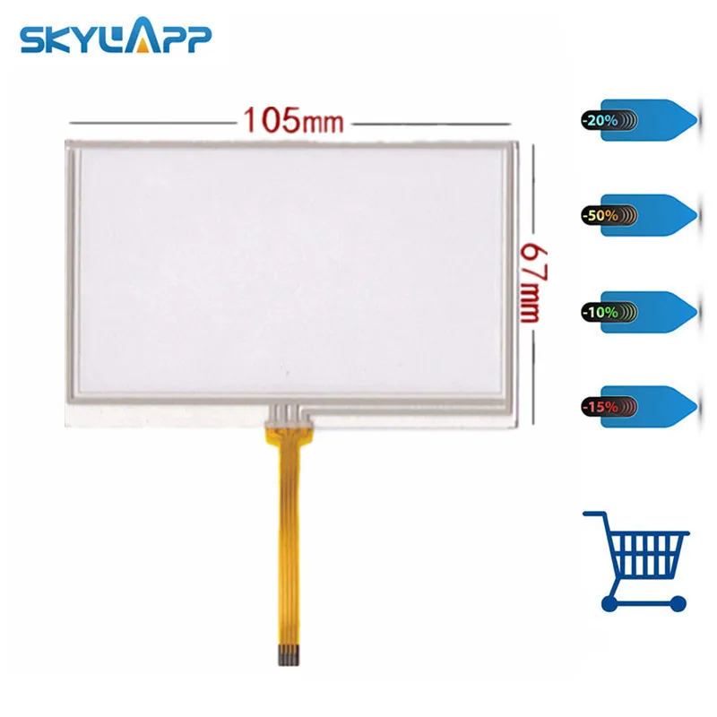 New 4.3''Inch TouchScreen for 105mm*67mm Resistance Handwritten Touch Panel Screen Glass Digitizer Repair Free Shipping |