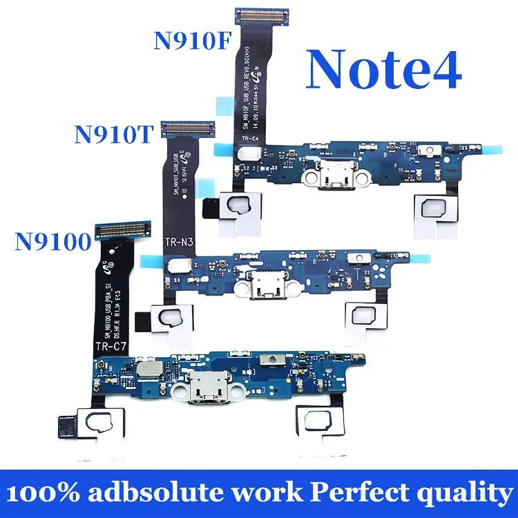 Для Samsung Galaxy Note 4 N910F USB зарядный порт разъем док станция гибкий кабель Замена N910A