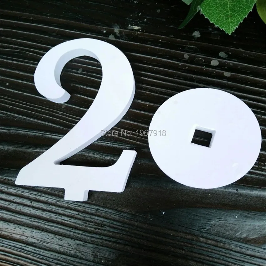 White Table Number, Free Stand Wedding Table Number, Table Stand, Rustic Wedding Centerpieces Table Decoration Mariage Decor (3)