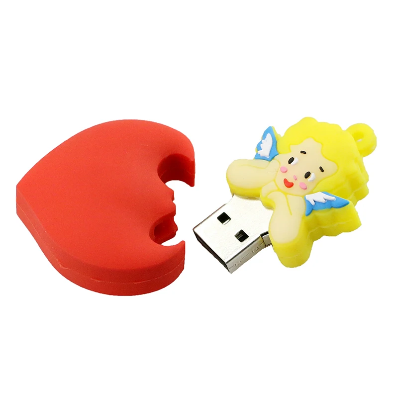Флеш накопитель USB 128 в виде красного сердца 8 ГБ 16 32 64 256 2 0 ГБ|bulk usb|pendrive miniflash memory stick