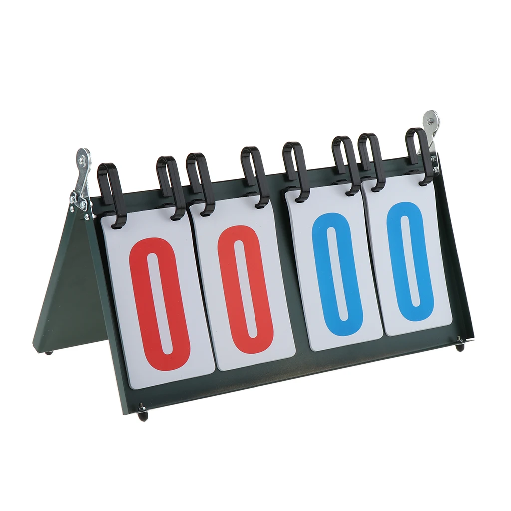 Portable Flipper Scoreboard/Lightweight Scorekeeper/Convenient Score Recorder for Indoor Outdoor Sports Game Match
