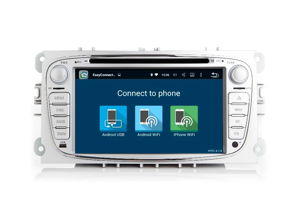 Cheap 7"HD 1024X600 Android 7.1 Car DVD GPS For Ford Mondeo C-max S max Galaxy Wifi 3G Bluetooth Radio RDS SD Free Map Camera+Car DVR 5