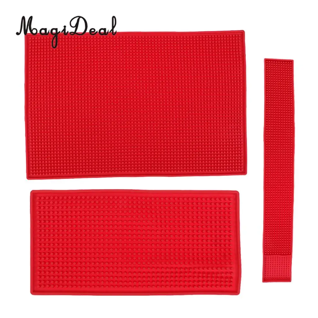 Rubber Beer Bar Service Mat Waterproof for Home Kitchen Glass Coasterin Other Bar Accessories