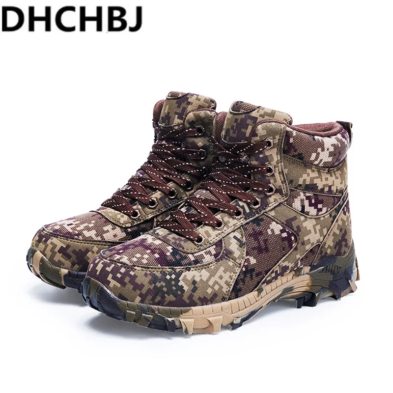 

Winter Tactical Men Boots Plus size 40-46 Camouflage Warm Wool Cotton Army Combat Military Shoes Outdoor Men's Ankle Snow Boots