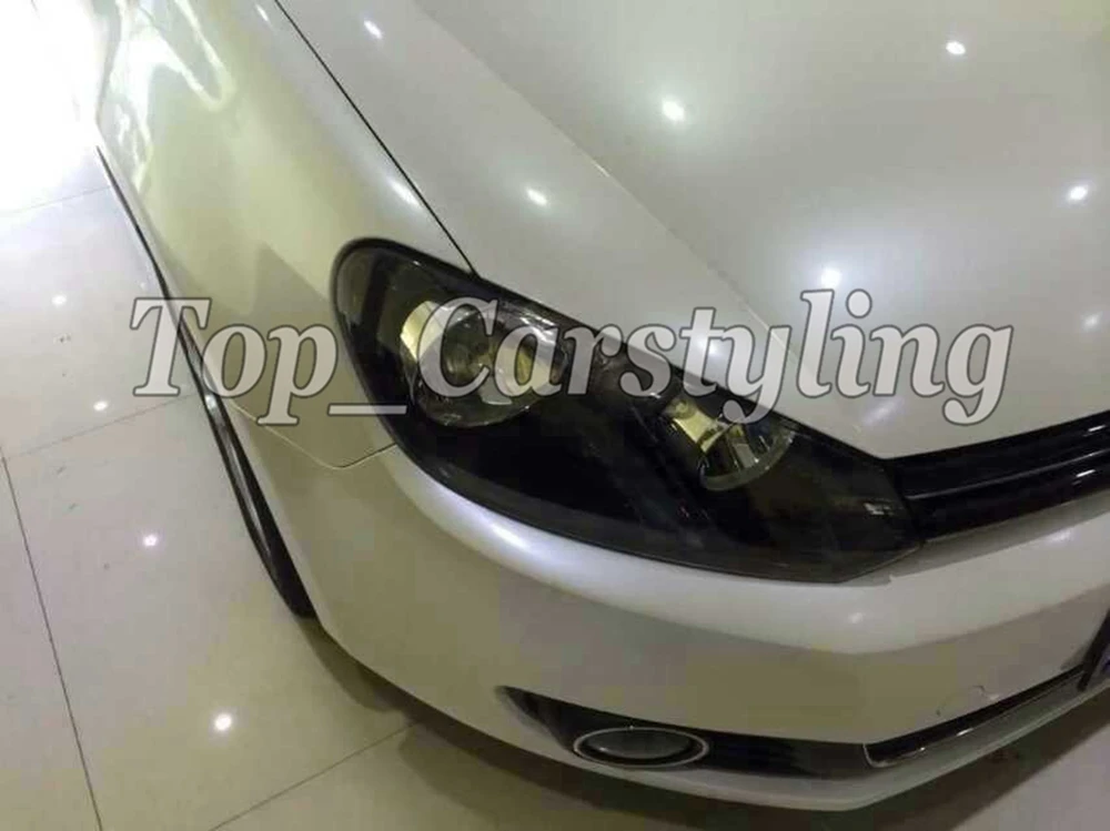 Pearl White gloss car wrapping film with bubble free (4)