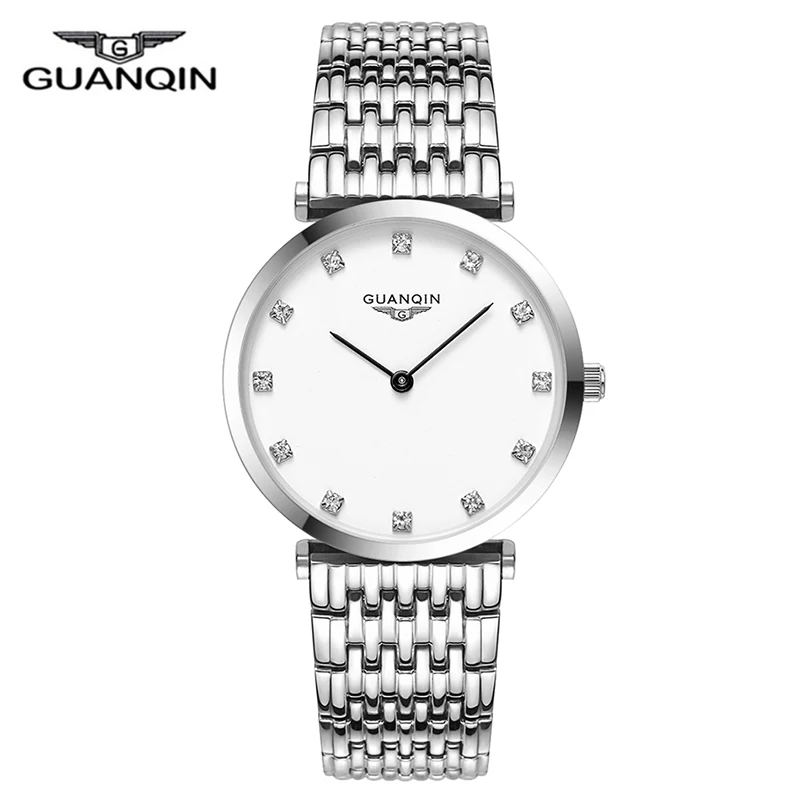 

Relogio Feminino 2017 GUANQIN Watches Women Business Casual Silver Steel Quartz Watch Ladies Luxury Brand Unisex Montre Femme A