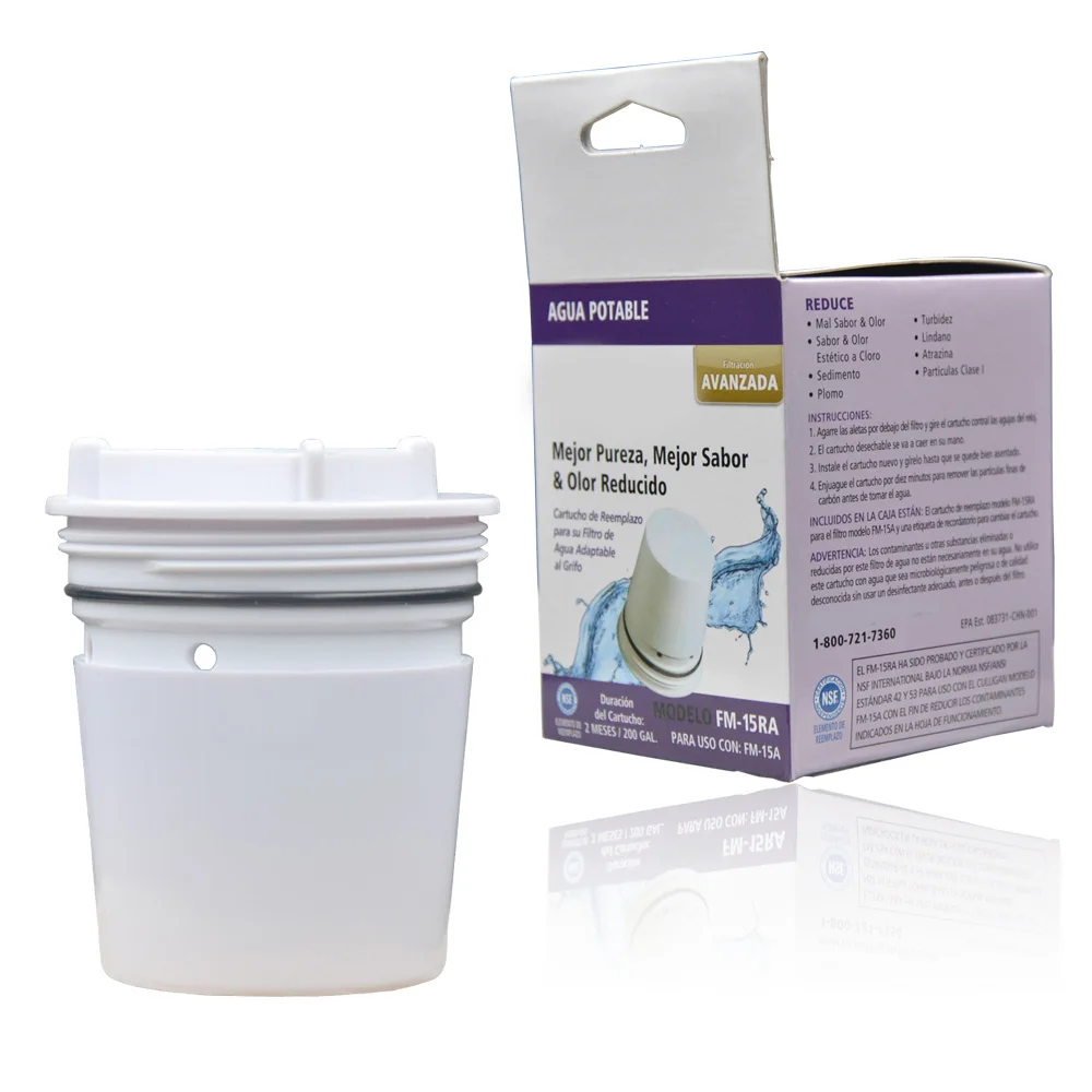 Waterdrop Fm-15ra robinet filtre /à eau de remplacement pour Culligan Fm-15ra Filteration Syst/ème finition Blanc lot de 3