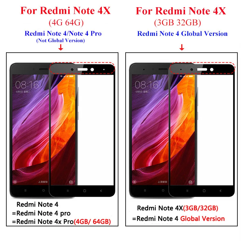 Защитная броня для Xiaomi Redmi Note 4X 4A Xiami 4 A X Redmy Note4 A4 защита экрана закаленное