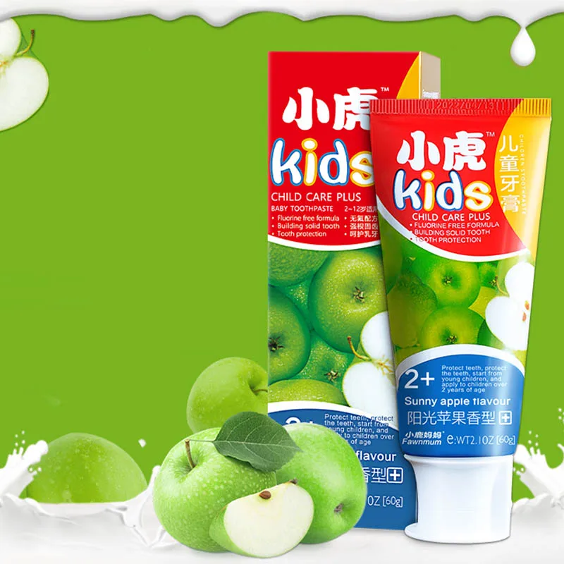

Apple Toothpaste Children's Fluorine Free Toothpaste Anti-caries Organic Toothpaste Teeth Whitening Cleaning Hygiene Dental Gift