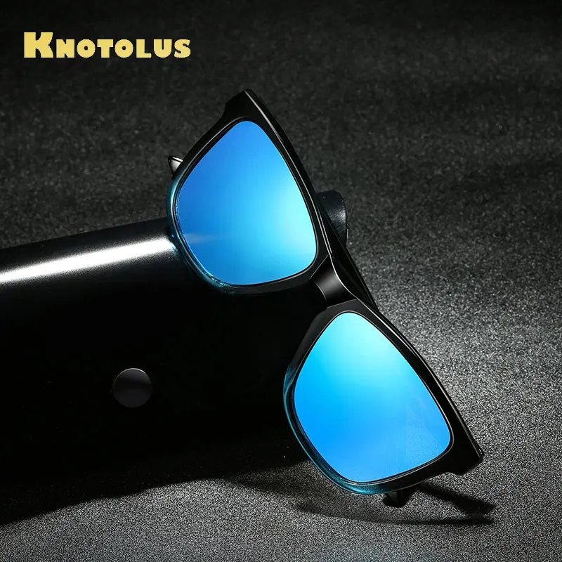 Knotolus мужские очки поляризационные солнцезащитные 2019 для вождения зеркальные