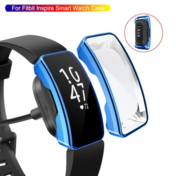 

7 Colors for Fitbit Inspire / Inspire HR Case Soft TPU Protective Clear Clear Case Cover Shell Smart Watch Band Accessories