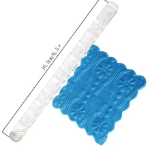 Лидер продаж, Прозрачный Акриловый тиснение скалка для помадки рельефный валик сахарного бисера браслет выпечка кекса украшения формы