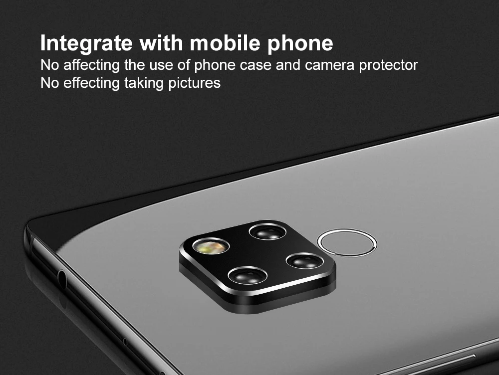 Ascromy Aluminum Alloy Rear Camera Lens Metal Protector Protection Ring For Huawei Mate 20 Pro X Mate20 Soft Tempered Glass Film Accessories (3)