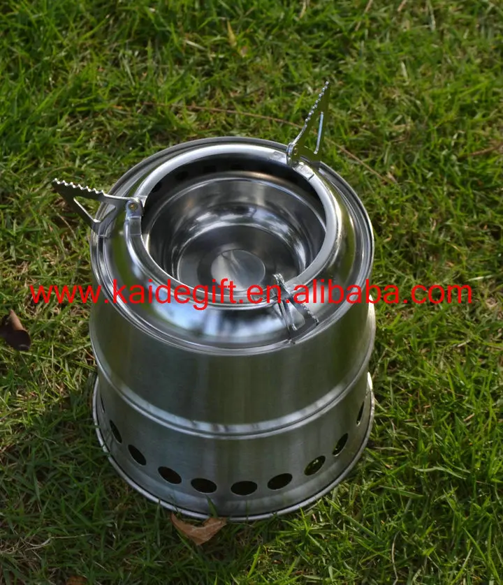 portable outdoor camping stainless steel lightweight wood stove