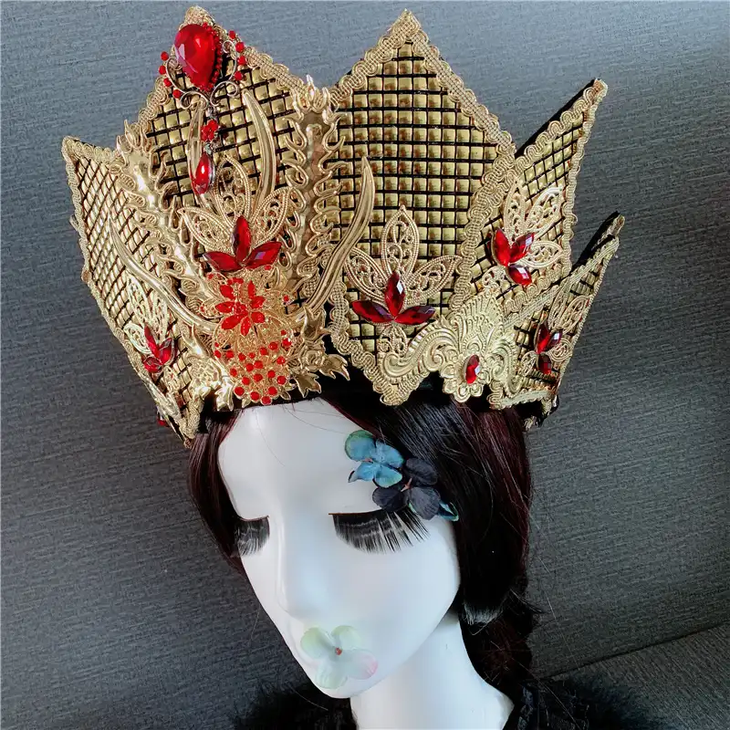 Personalizado Emperatriz Corona Emperatriz De China Cosplay Cabeza Decoracion Adulto Reina Corona Rey Y Reina Corona Decoracion Aliexpress