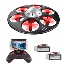 UDI RC U845 WiFi 2.4GHz 6 Axis Gyro FPV Drone with HD Camera RTF Quadcopter Bundle with Battery