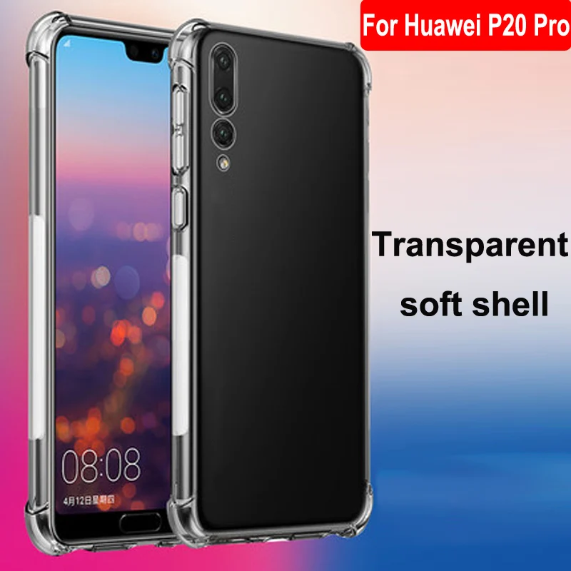 Роскошный противоударный прозрачный мягкий чехол для Huawei P20 Pro телефонные чехлы
