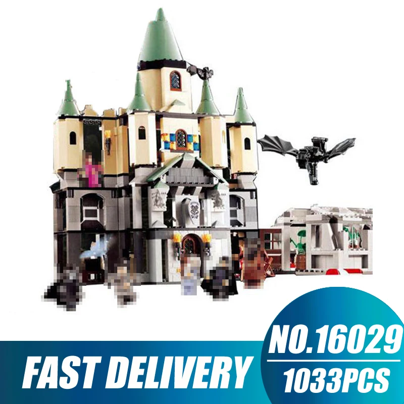 

Compatible Legoe Movie Series 5378 Lepin 16029 1033pcs magic Hogwort Castle Model building blocks bricks toys for children