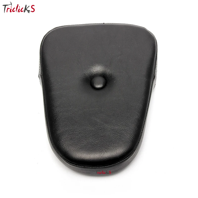 

Triclick Motorcycle Rear Backrest Sissy Bar Cushion Pad Seat Cover Cushion Padding New Black Custom Bikes Touring Sissy Bar Pads