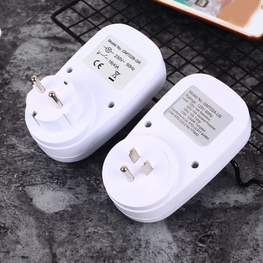 New 220V Electronic Digital Timer Switch EU US Plug Kitchen Smart Power Timer Outlet Programmable Timing Socket Wholesale Price