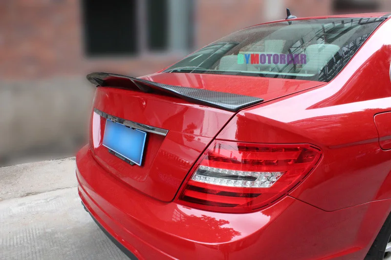 R Стиль углеродного волокна багажник спойлер Подходит для Benz c-класс W204