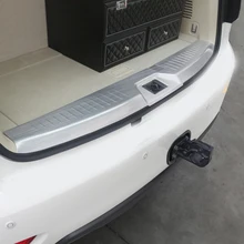 1pc for PATROL Y62 Rear guard plate Stainless steel Threshold bar protect Decoration 2017 jwm new product rfid guard tour patrol pipe guard monitoring system guard patrol wand