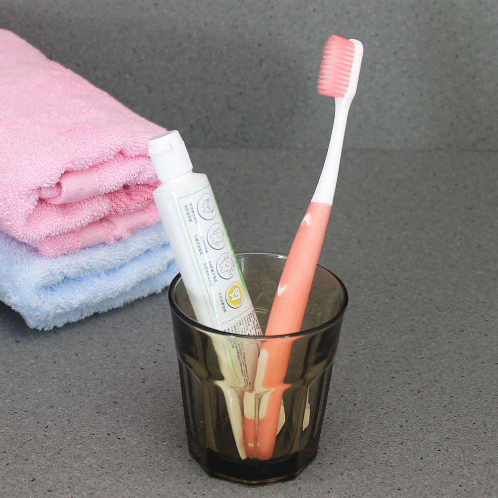 

PASA Wholesale 8PCS Double Ultra Soft Toothbrush Super soft Nano Brush Oral Care Nano-antibacterial Tooth brush eco friendly