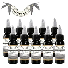 Новые чернила для татуажа 10 шт. черный 30 мл/бутылка Перманентный бровей подводка для глаз чернила 1 унц. поставка