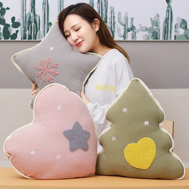 1 قطعة لينة الإبداعية وسائد فخمة لعب عيد الميلاد شجرة ستار القلب شكل وسادة وسادة المنزل غرفة نوم/كنبة مكتب وسادة الظهر 1 قطعة لينة الإبداعية وسائد فخمة لعب عيد الميلاد شجرة ستار القلب شكل وسادة وسادة المنزل غرفة نوم/كنبة مكتب وسادة الظهر