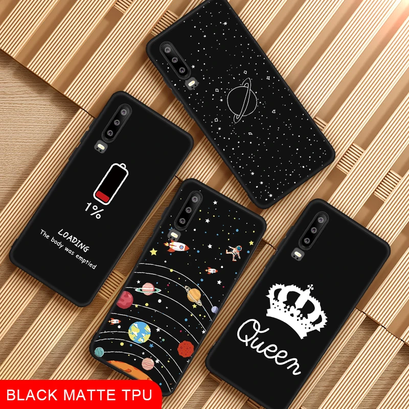 Мягкий чехол из ТПУ с узором для телефона Huawei P20 Mate 20 Lite P30 Pro Nova 4 3 3i P10 P8 P9 2017 на Honor 8X