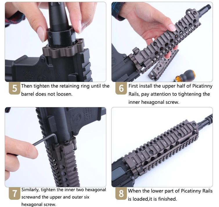 Алюминиевый жесткий слой анодированный MK18 RISII " 9" 1" страйкбол handguard черный CB тактический рельс для AEG GBB гель-бластер