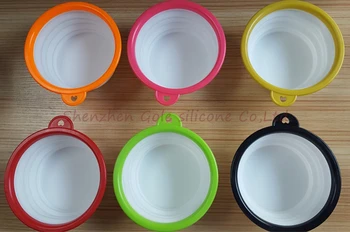 

500pcs/lot Free Shipping Pet Dog Cat Bowl Puppy Drinking Collapsible Easy Take Outside Feeding Water Feeder Travel Bowl Dish