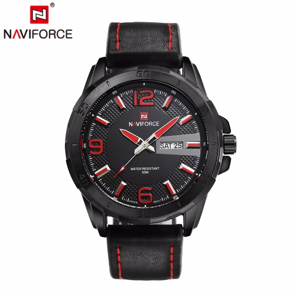 

NAVIFORCE  Reloj hombre 2016 Brand Men Military Watches Leather strap Men Casual Quartz-Watch relogio masculino male army watch