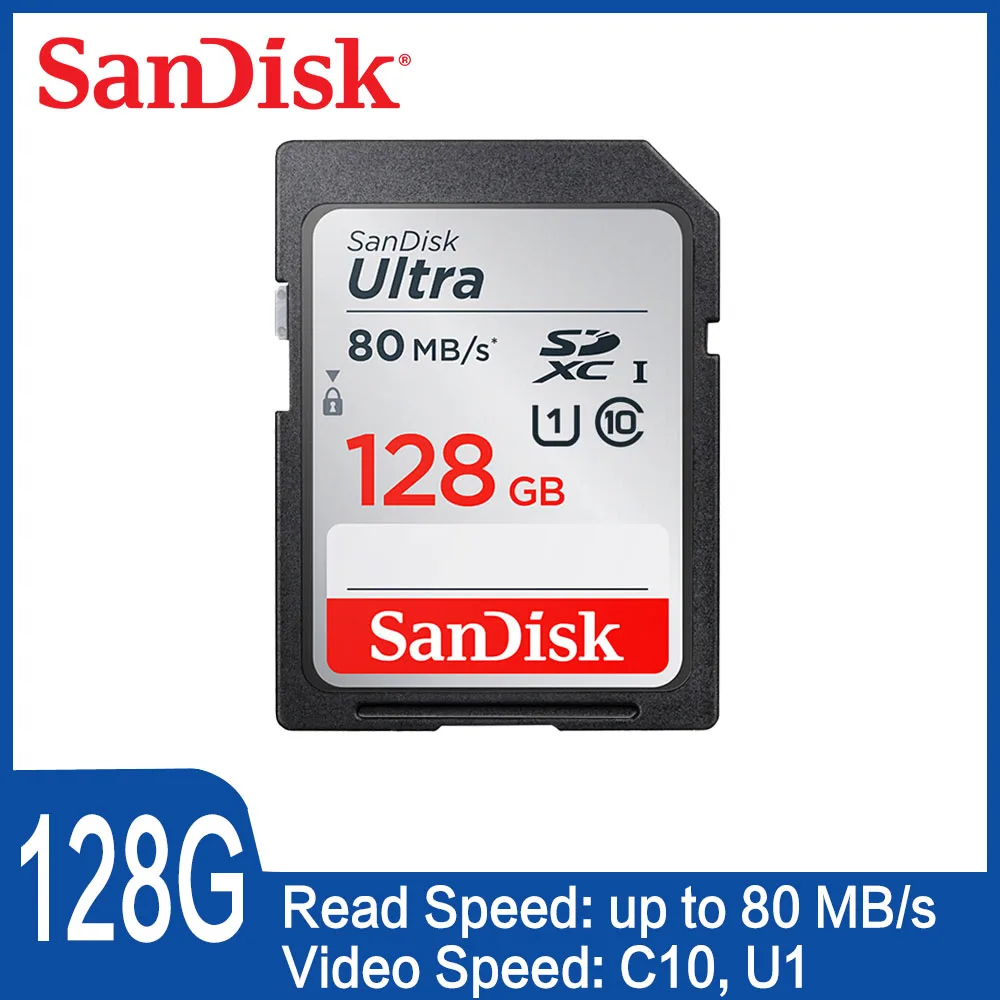 SanDisk карта памяти SD 32 Гб 16 64 128 ГБ C10 80|Карты памяти| |