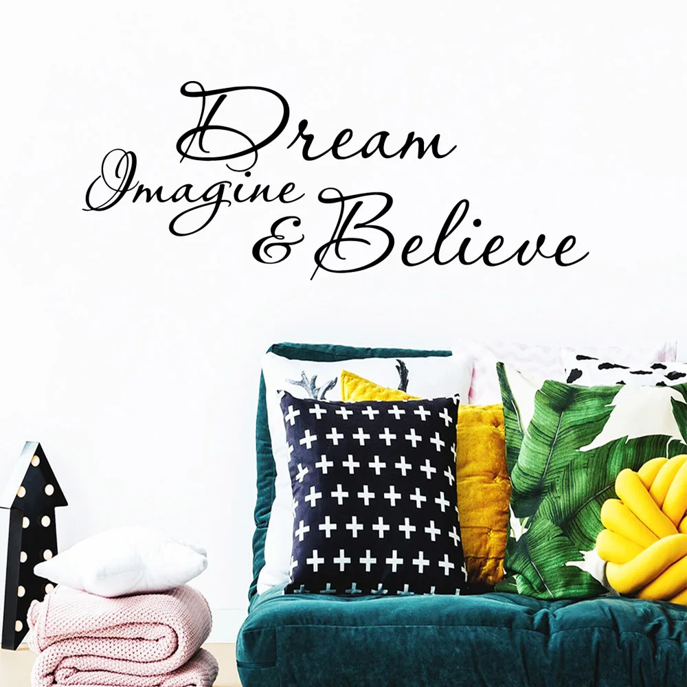 

Exquisite English Sentences Wallpaper Home Decoration Wall Sticker Kids Room Nature Decor removable mural