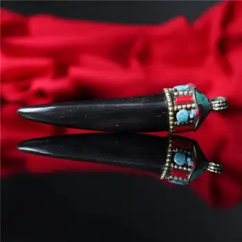 

Tibetan Yak Horn Fang Amulet Big Pendants for Man Clearance Sale TBP697