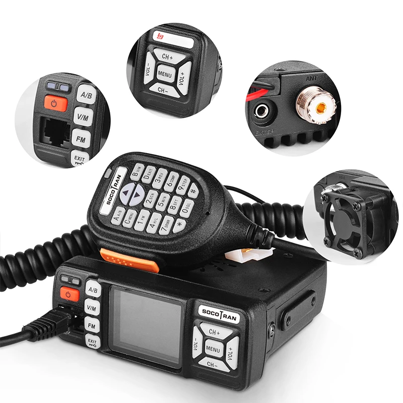 Baojie портативная мини рация 10 км Двухдиапазонная Вт VHF/UHF с функцией