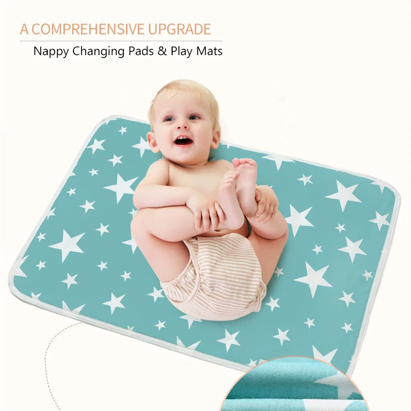 Узорчатая пеленка для малышей 35x45 см, пеленальный коврик для новорожденных, водонепроницаемый матрас для пеленания, Muda Fraldas, коврик для мочи