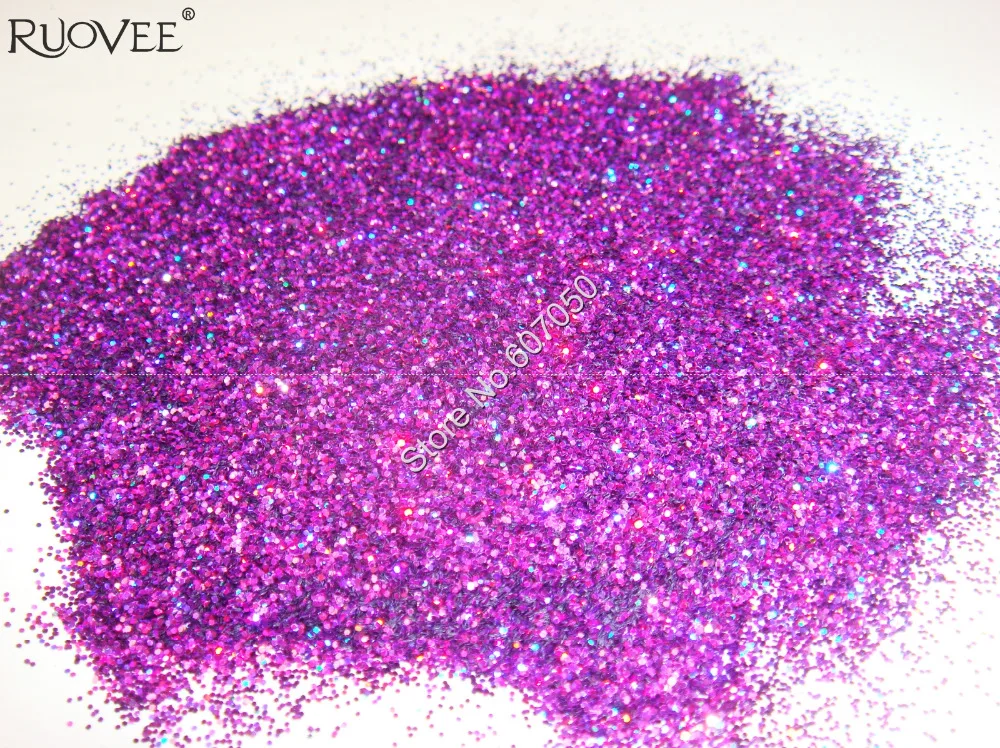 

1/64"(0.4MM)015inch Holographic Laser Violet Purple Color Shining Nail Glitter Dust Powder for Nail Art Decoration&Glitter Craft