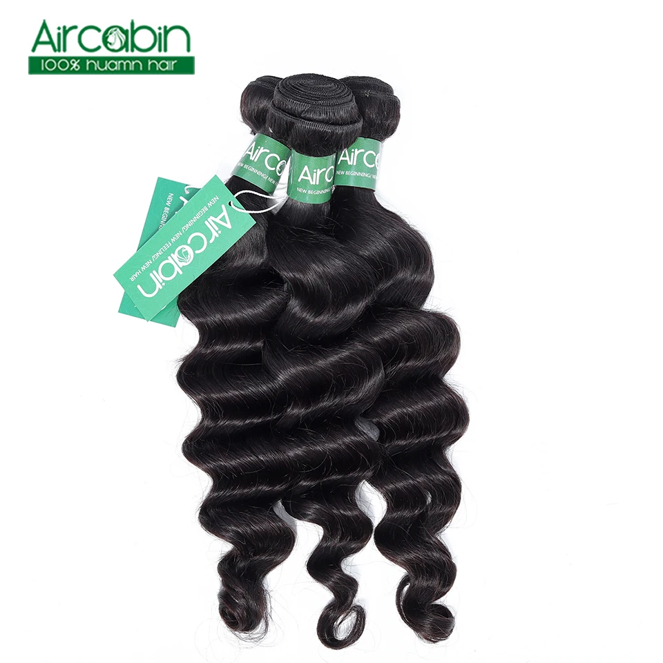 Свободные глубокие волнистые пучки s 10-26 дюймовые бразильские волосы плетение пучок s человеческие волосы 1 пучок Aircabin remy волосы для наращивания
