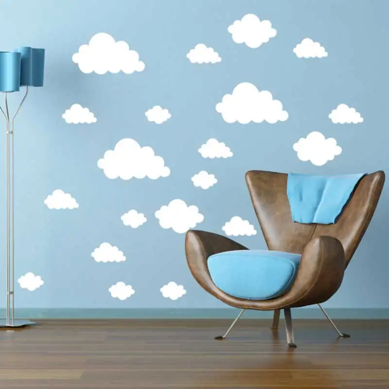 Clouds Wall Sticker Baby Nursery Clouds Wall Decals DIY Pattern Wall