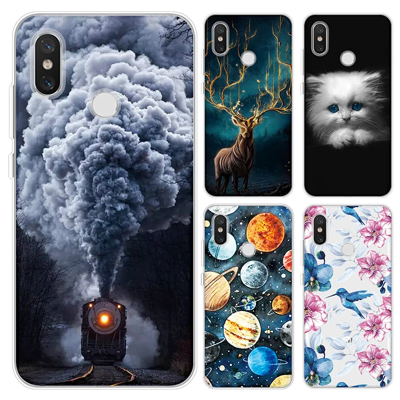 

Soft Silicone TPU Cover For Xiaomi Redmi Mi 9 8 SE Explorer Note 7 6 6X 5 5X 5S Pro A1 A2 Lite Mix 2 2S 3 Play Pocophone F1 Case