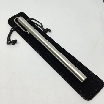 

Stainless steel Pen Handmade metal gel pen with clip 5pcs/lot