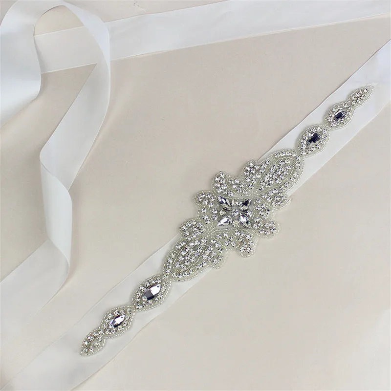 Мода кристалл свадебный пояс для невесты атласная лента прозрачное стекло Стразы Жемчуг пояс с бисером для невесты ремни дешевые