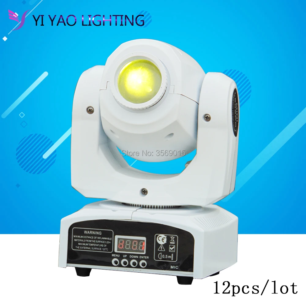 

12pcs/lot DMX-512 Mini Moving Head Light Mobil with Shapes Automatic Professional 9/11