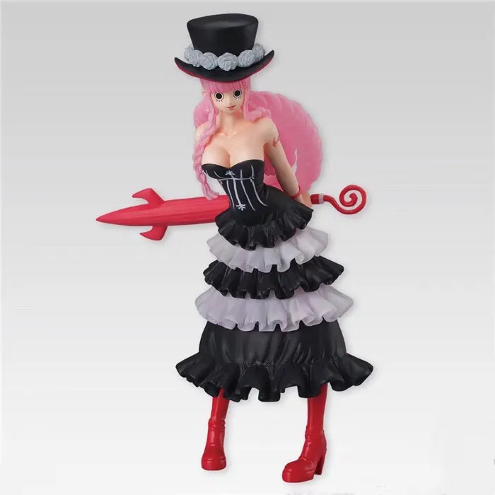 

14cm Anime One Piece Styling Perhona Girls Selectiontion 3rd Ver Model PVC Action Figure Black Dress Collection Toy Gift