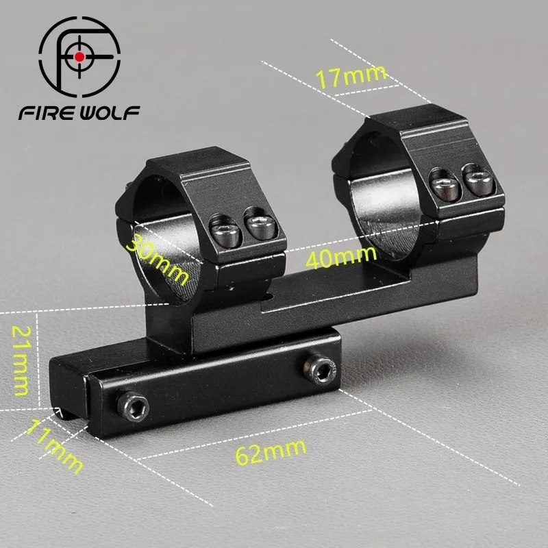 

1 Pc Extended Diy 30mm Ring 11mm Dovetail Rail Z Type Scope Mount Fit For Rifle Scope Hunting Free Shipping