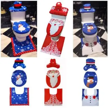 

New Christmas snowman toilet set Explosive Christmas decorations